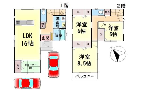 貝塚市堀３丁目の中古一戸建て