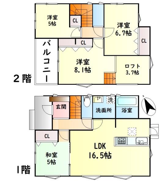 泉佐野市岡本４丁目の新築一戸建