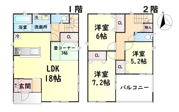 貝塚市地藏堂の新築一戸建