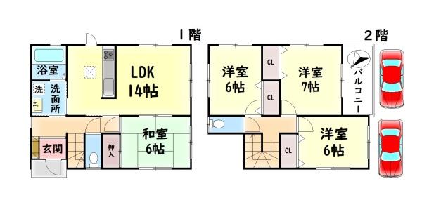 岸和田市吉井町２丁目の中古一戸建