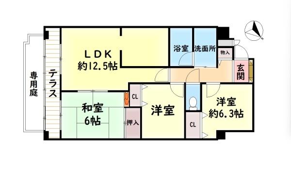 パークフィールド泉南サニーブランシェ 中古マンション(間取り)
