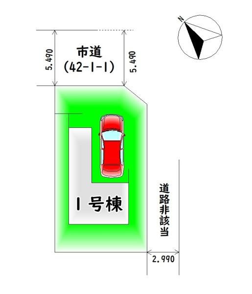 泉大津市池浦町4丁目の新築一戸建(区画図)