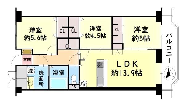 コスモハイツ光明池Ａ棟　中古マンション