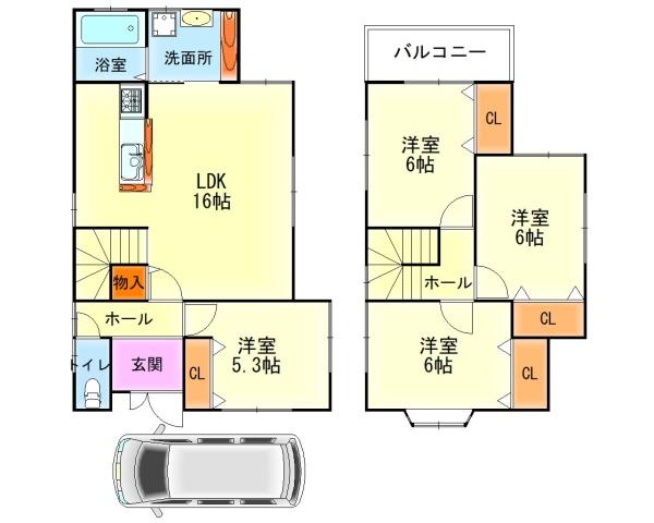 貝塚市久保１丁目の中古一戸建