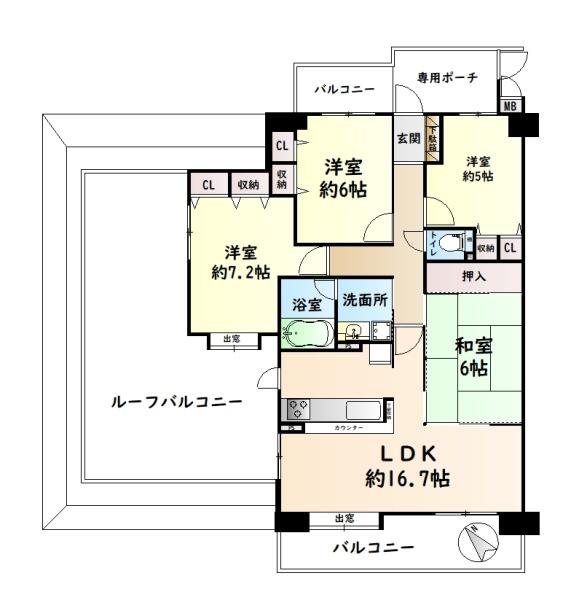 ユニライフ貝塚プラージュ　中古マンション