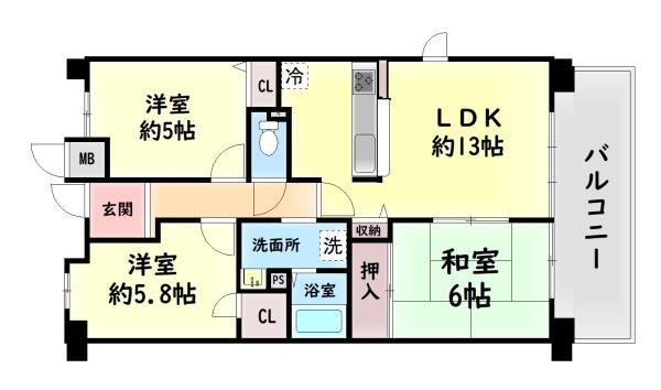 シャルマンフジ二色の浜C棟　中古マンション