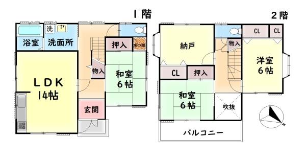 岸和田市神須屋町１丁目の中古一戸建
