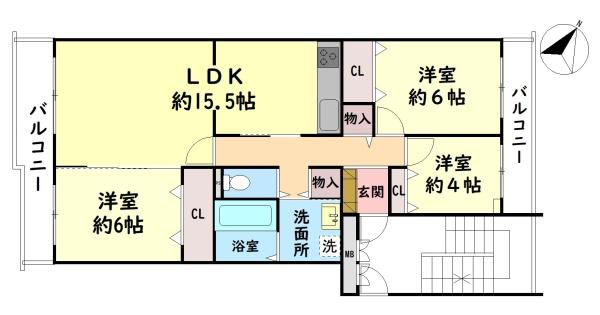 寺門和気団地２号棟　中古マンション