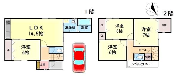 岸和田市岸城町の中古一戸建て