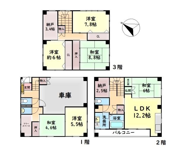 岸和田市下野町５丁目の中古一戸建て