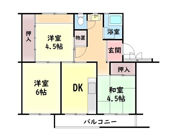 鶴山台第２住宅６号棟　中古マンション
