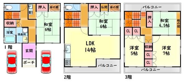 岸和田市松風町の中古一戸建て