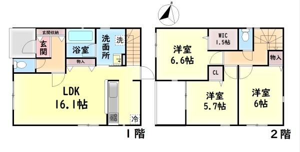 阪南市自然田の新築一戸建