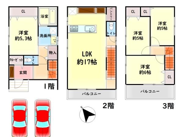 泉大津市式内町の新築一戸建