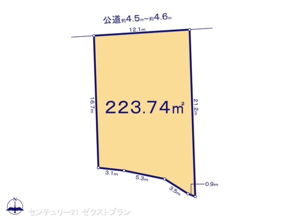 北群馬郡吉岡町大字小倉の売土地