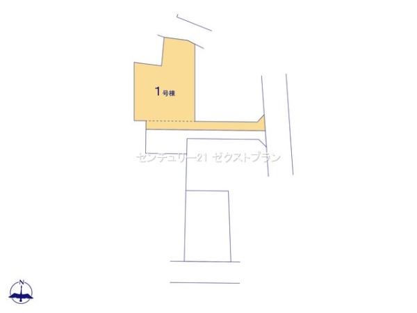 渋川市石原1期1号棟(区画図)
