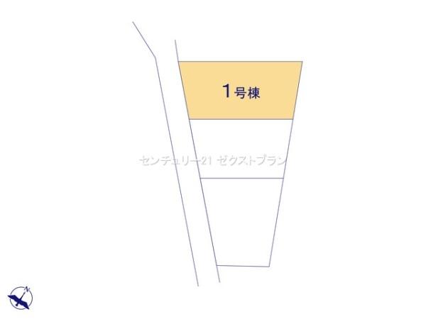 佐波郡玉村町1期1号棟(区画図)