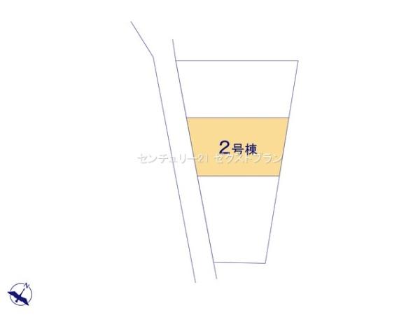 佐波郡玉村町1期2号棟(区画図)