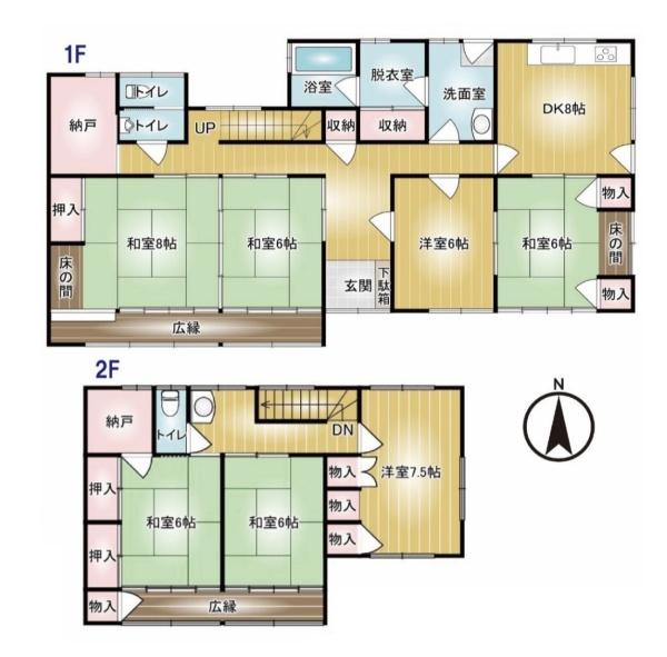 高崎市下室田町の中古一戸建て(間取り)
