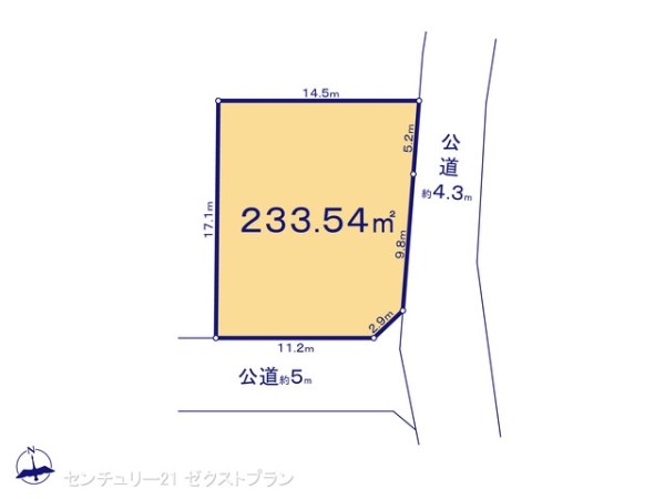 伊勢崎市西久保町３丁目の売土地