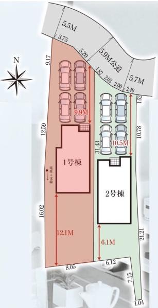 高崎市岩鼻町2期2棟1号棟