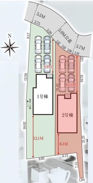 高崎市岩鼻町2期2棟2号棟
