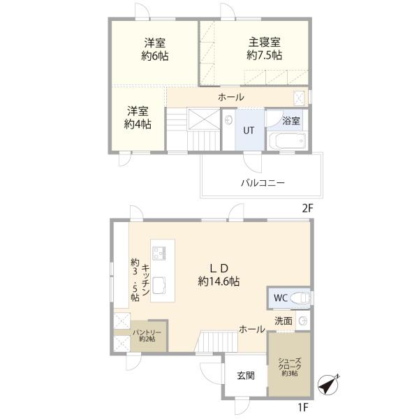 西宮の沢1-4　自然素材を使った風合い豊かな一戸建