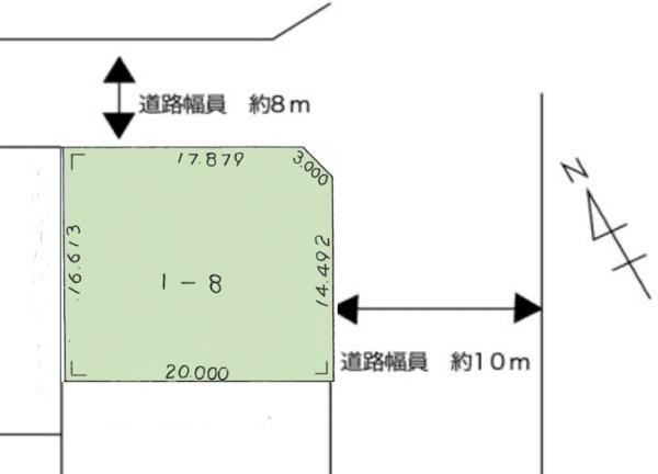住吉町5丁目1番8土地　～建築条件なし～