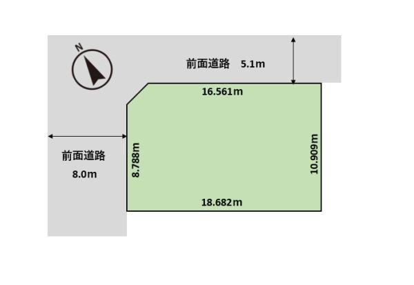 東雁来町　土地