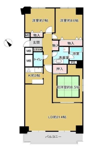 クリーンリバー新発寒Ⅱ棟