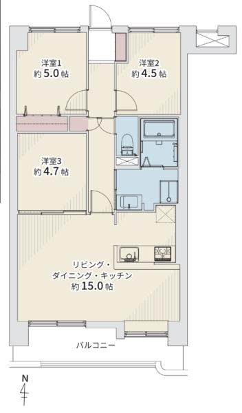 ライオンズマンション中の島通り