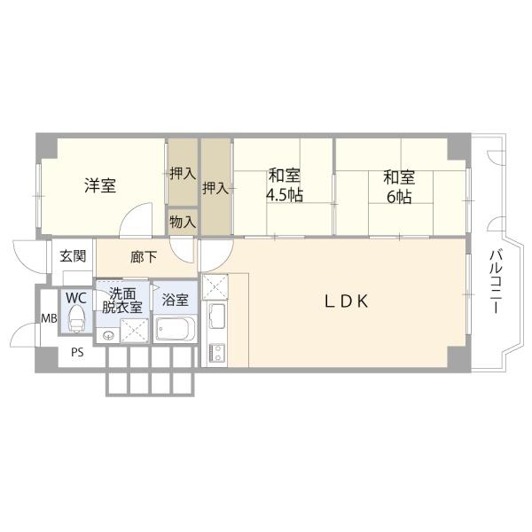 スカイハイツ麻生1号棟