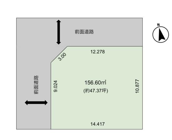 札幌市北区新琴似十二条14丁目　土地