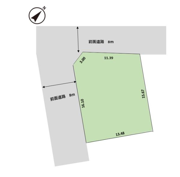 北海道江別市野幌代々木町６　土地