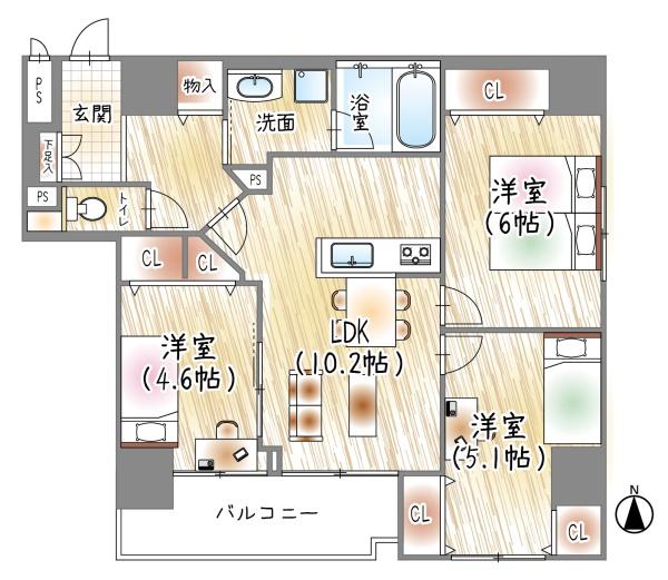 大洋ハイツ内久宝寺