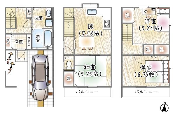 門真市江端町の中古一戸建