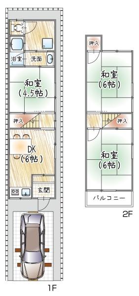 大阪市鶴見区安田４丁目の中古テラスハウス