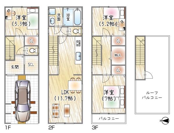 大阪市東成区深江南１丁目の新築一戸建