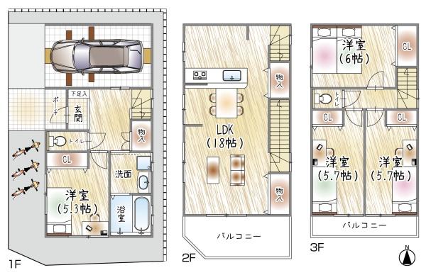 門真市末広町の中古一戸建