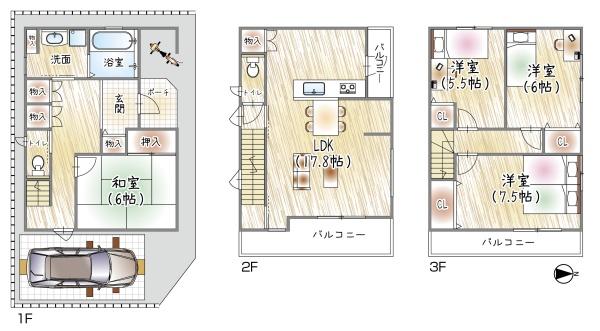 大阪市城東区東中浜７丁目の中古一戸建て