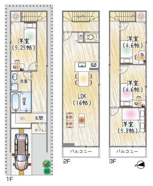 大阪市都島区都島中通３丁目の新築一戸建