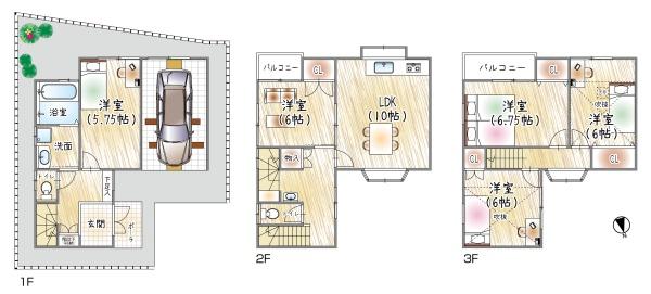 門真市城垣町の中古一戸建て