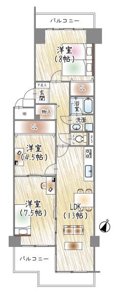 京橋グリーンハイツ１号棟