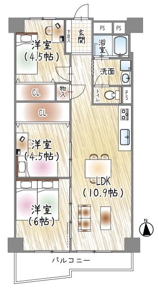 西道頓堀コーポ1号棟