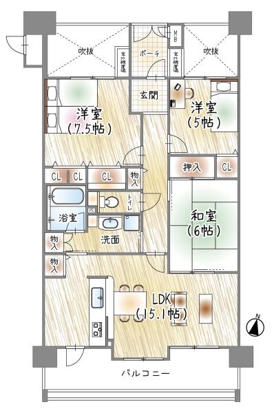 ローレルコート城北公園通り　弐番館