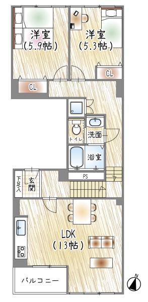 中津リバーサイドコーポＤ棟