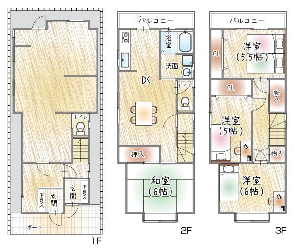 大阪市平野区長吉六反３丁目の中古一戸建て