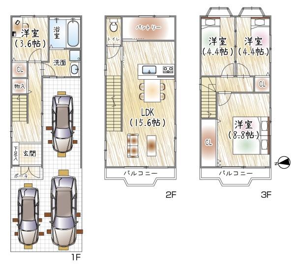 大阪市北区長柄中３丁目の中古一戸建て