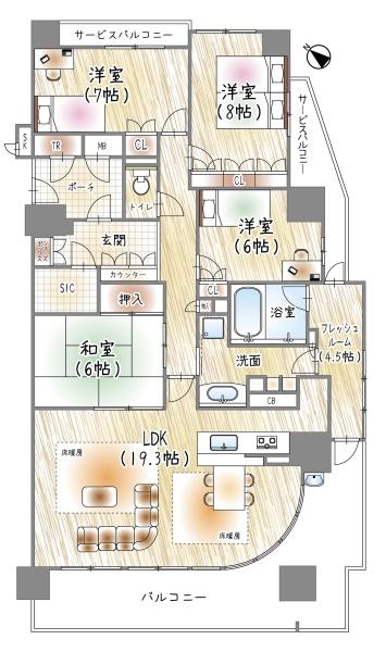 セントプレイス大阪パークサイトコート