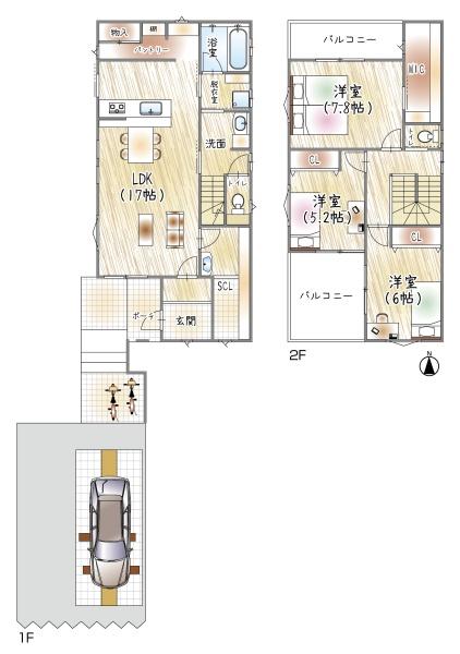 寝屋川市川勝町の中古一戸建て